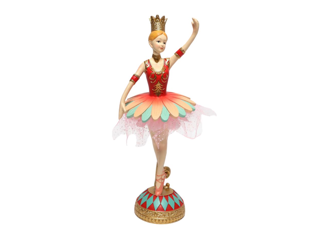 Decorazione natalizia ballerina misura 11x10x27,5cm