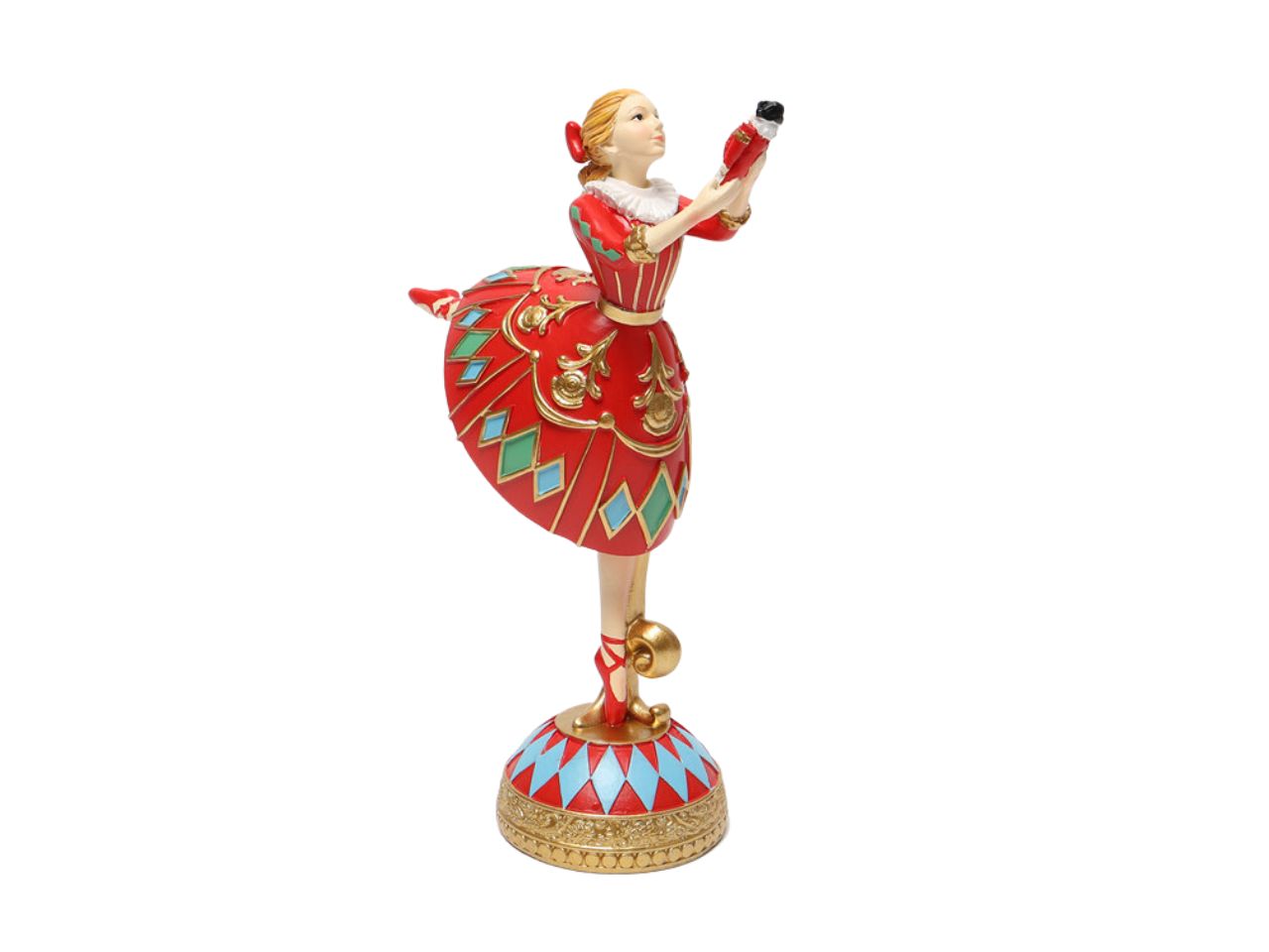Decorazione natalizia ballerina misura 16,5x7,5x21cm