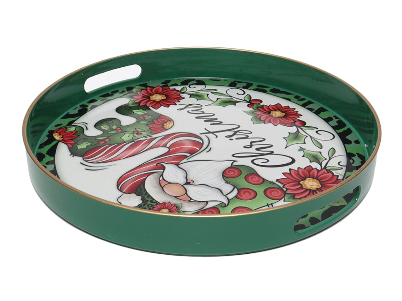 Decorazione natalizia vassoio misura 33x3,5cm