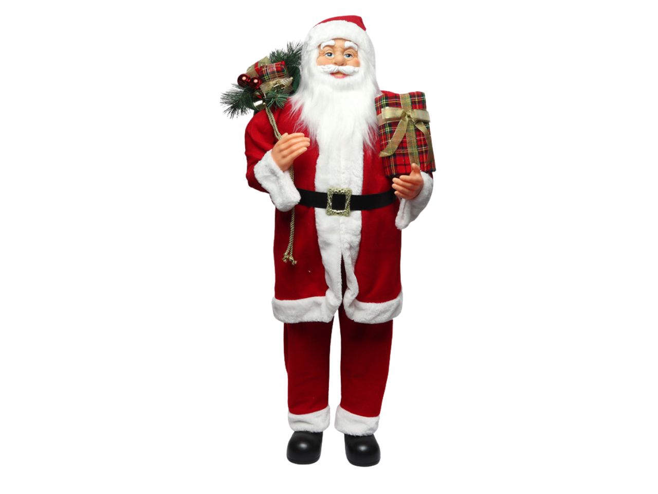 Decorazione natalizia babbo natale misura h.120cm