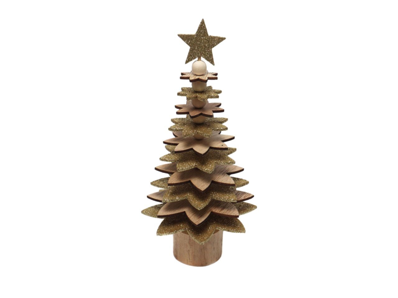 Decorazione natalizia alberello di natale misura 26x10cm