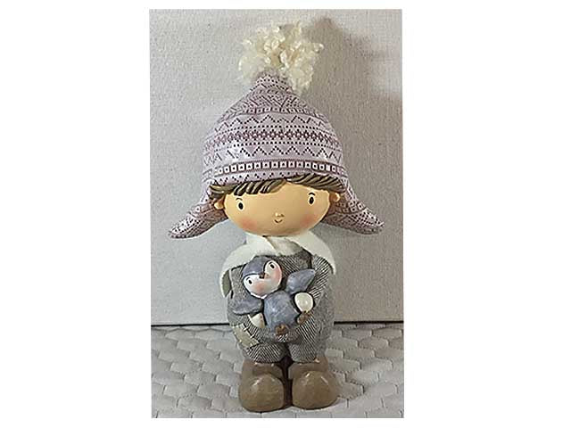 Bimbo con pinguino 16x13 wlux19064