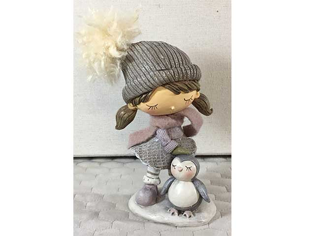Bimba con pinguino 12x10 wlux19070