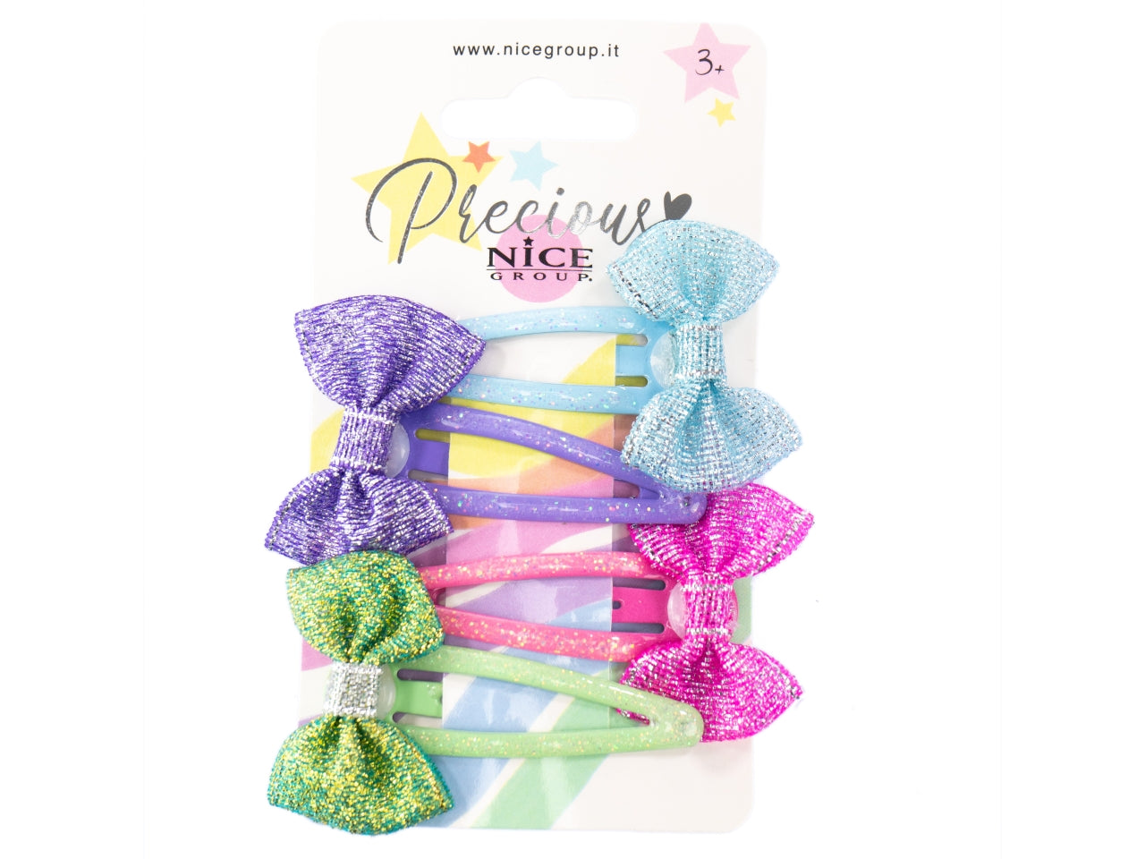 Take a bow hair clips- confezione contiene 4 clips