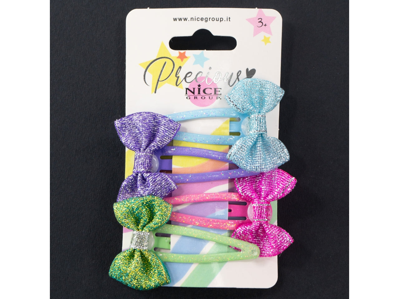 Take a bow hair clips- confezione contiene 4 clips