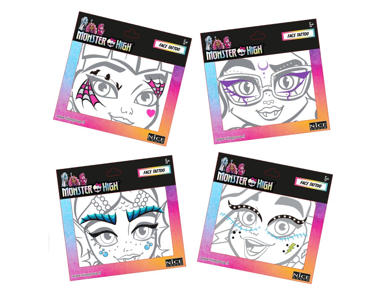 Monster high face tattoo