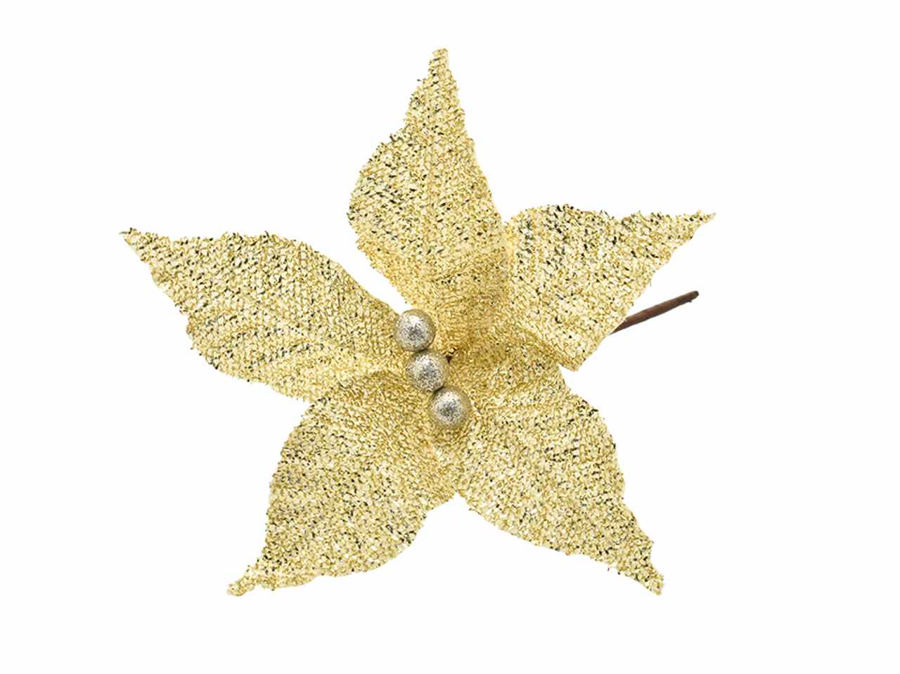 Fiore piccolo oro glitterato