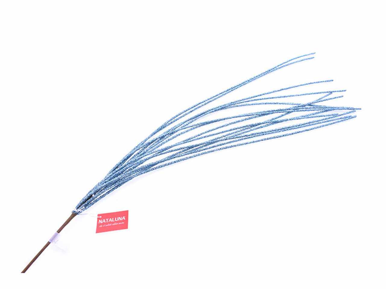 Ramo con glitter 110cm azzurro