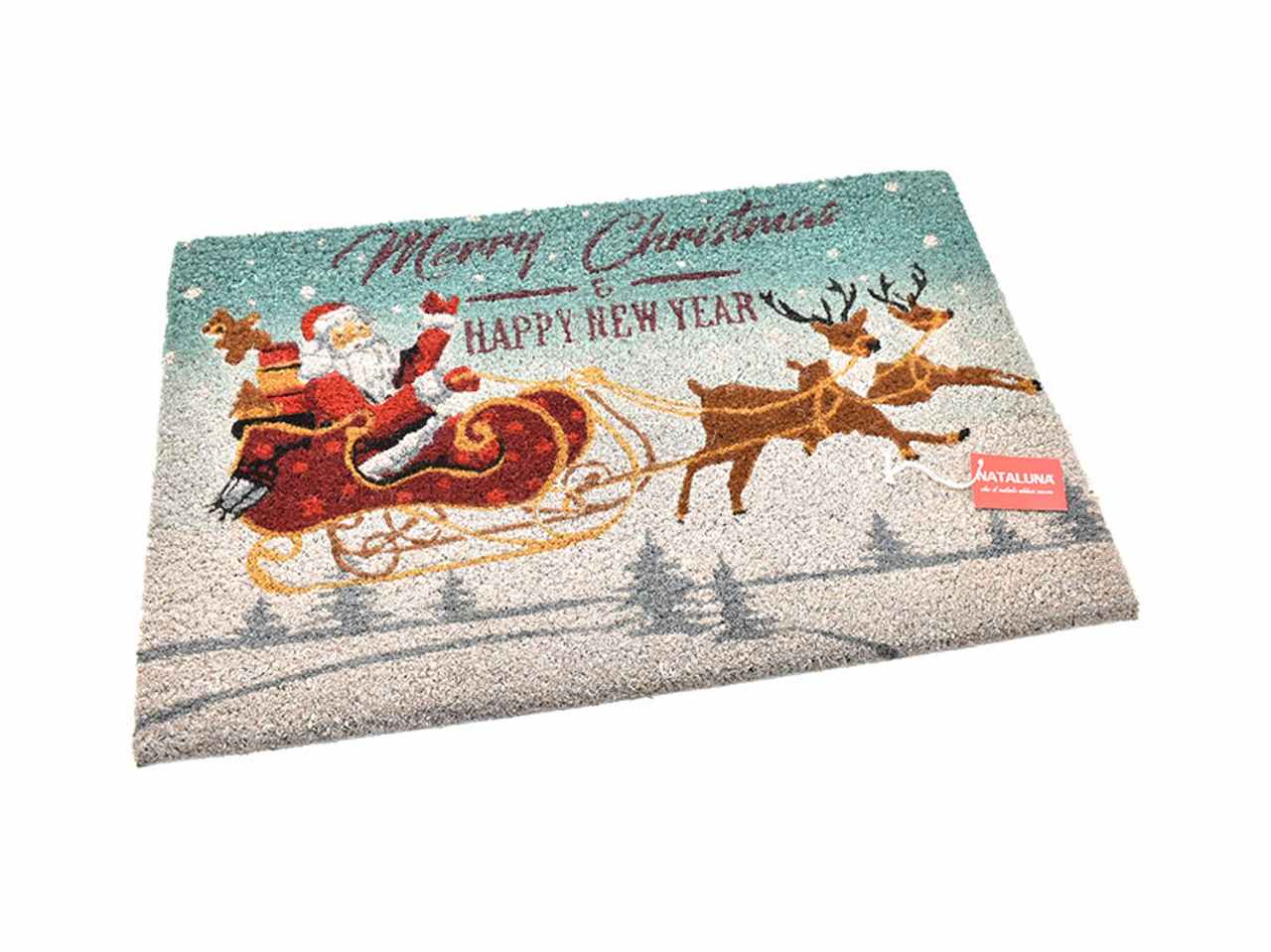 Zerbino natalizio 40x60cm merry christmas