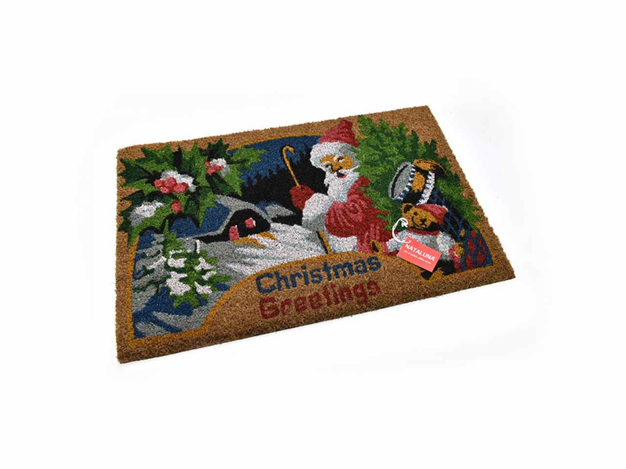 Zerbino natalizio 40x60cm babbo natale