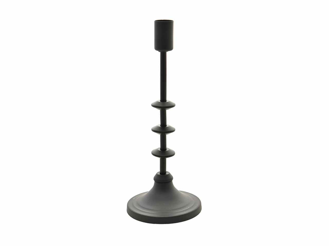 Porta candela 1posto 9.5x24.5cm nero matto 6418172