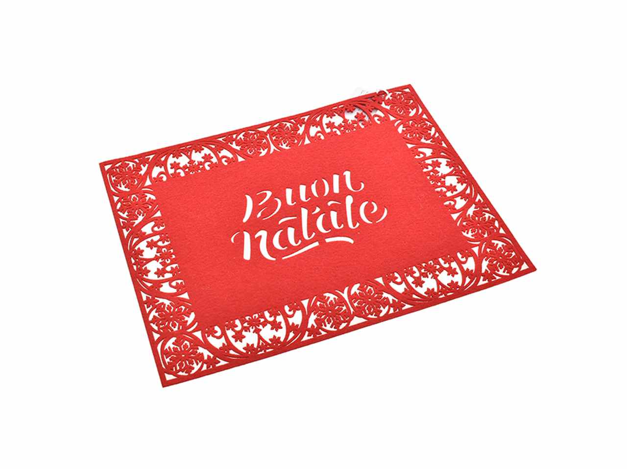 Tovaglietta feltro 40x30x0.3cm rosso