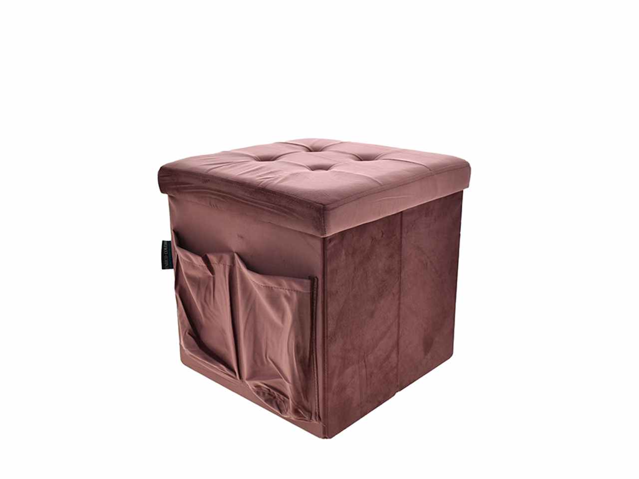 Pouf vel.c/tasche 38x38cm mattone 6434103
