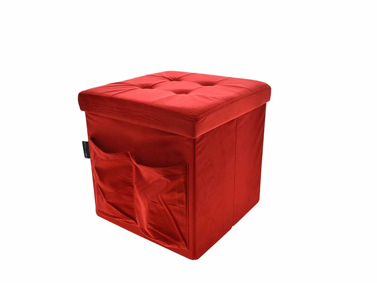 Pouf vel.c/tasche 50x50cm rosso 6434117