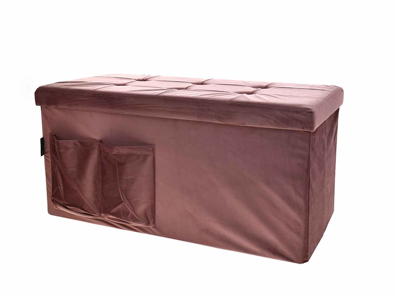 Pouf vel.c/tasche 76x38cm mattone 6434129