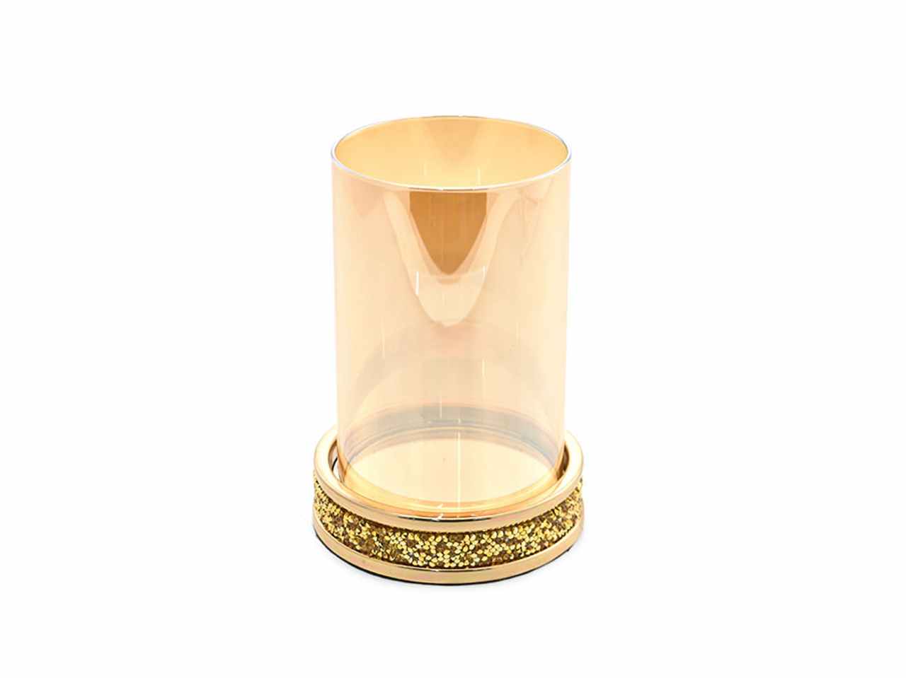 Porta candela 1posto d.12x17cm oro 2628475