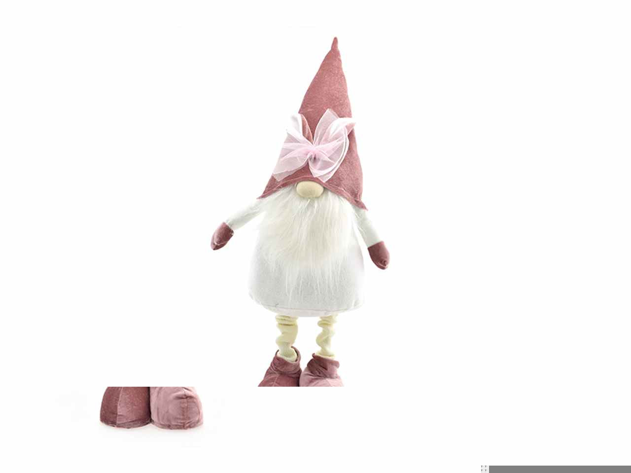 Bambolina cappello renna 53cm rosa