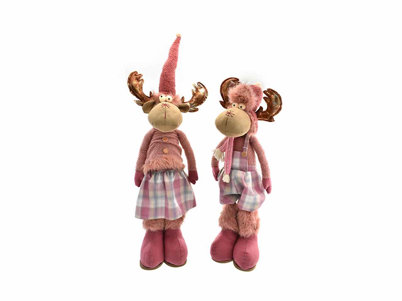 Renna estensibile 21x23x73/93cm rosa antico