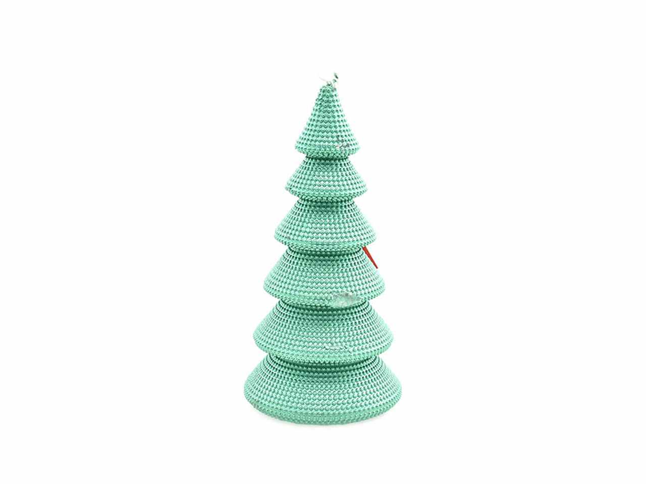 Candela albero di natale 10x10x20,3cm verde
