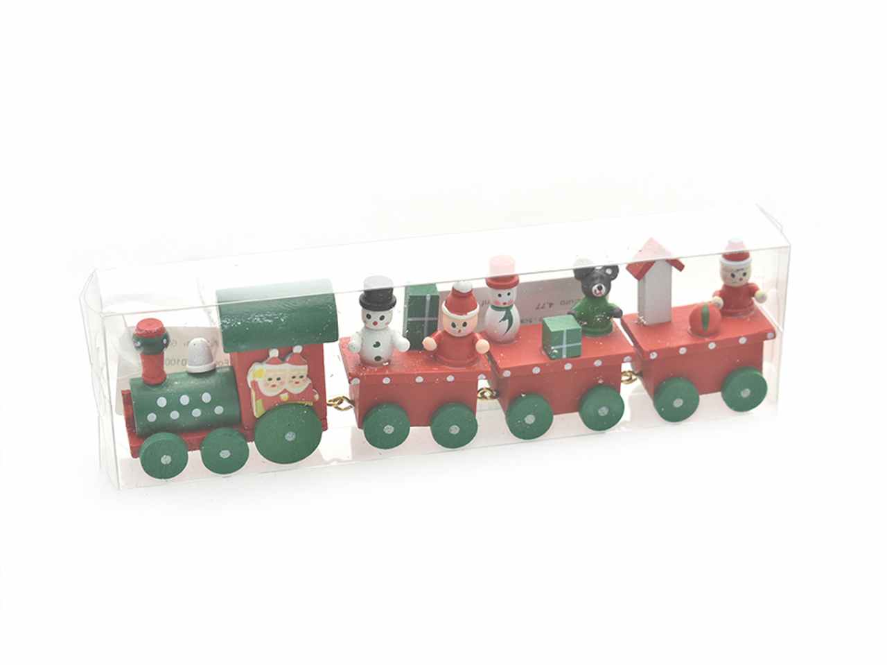 Trenino decorativo legno 19.5x3x5.5cm