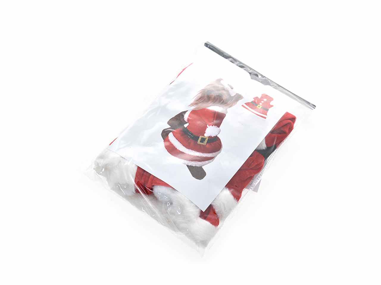 Costume natalizio per animali 29x20x43cm rosso