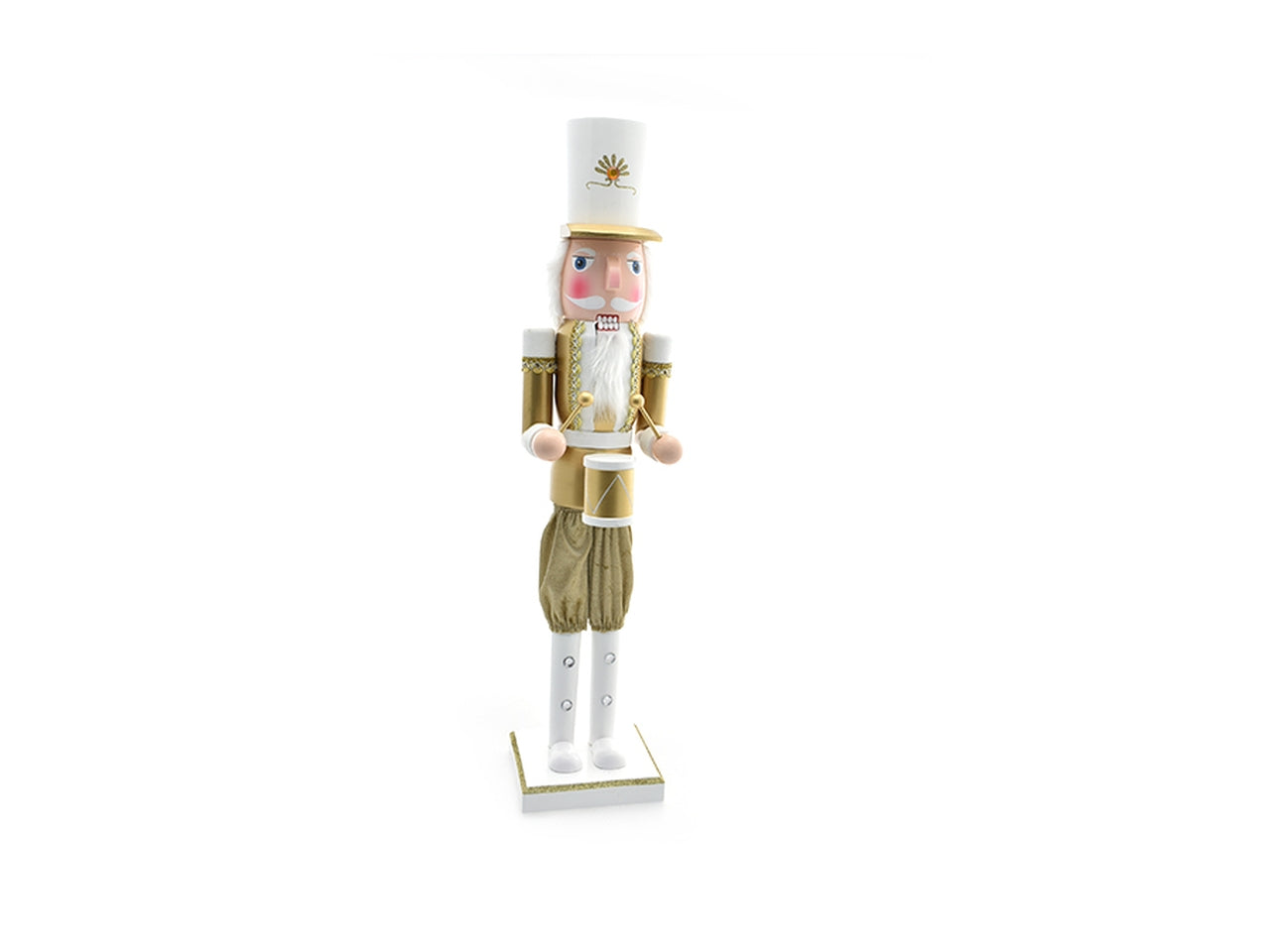 Schiaccianoci 120cm bianco/oro