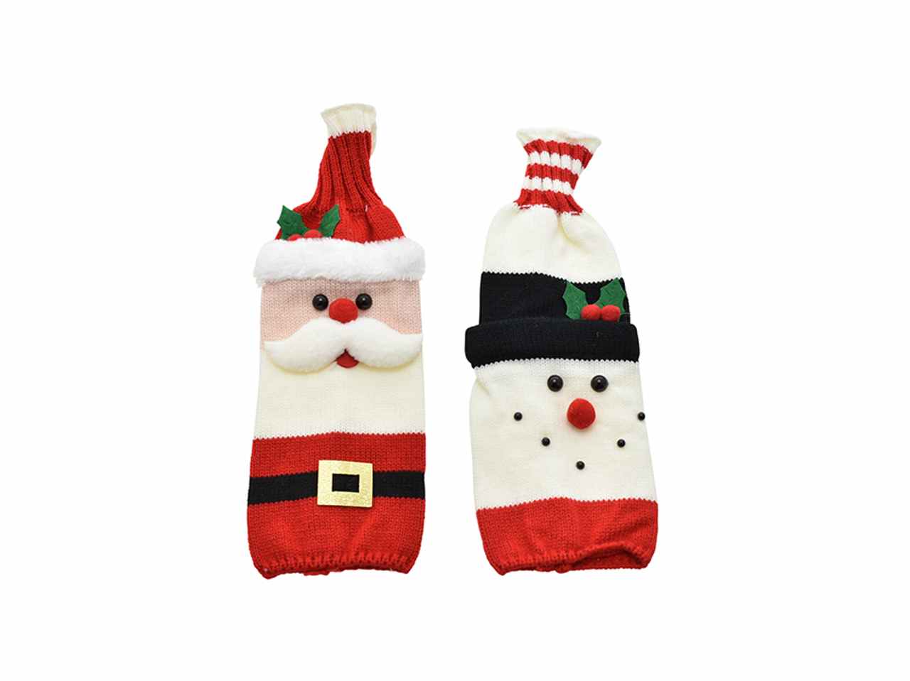Copri bottiglia babbo/pupazzo di neve 28x10x1