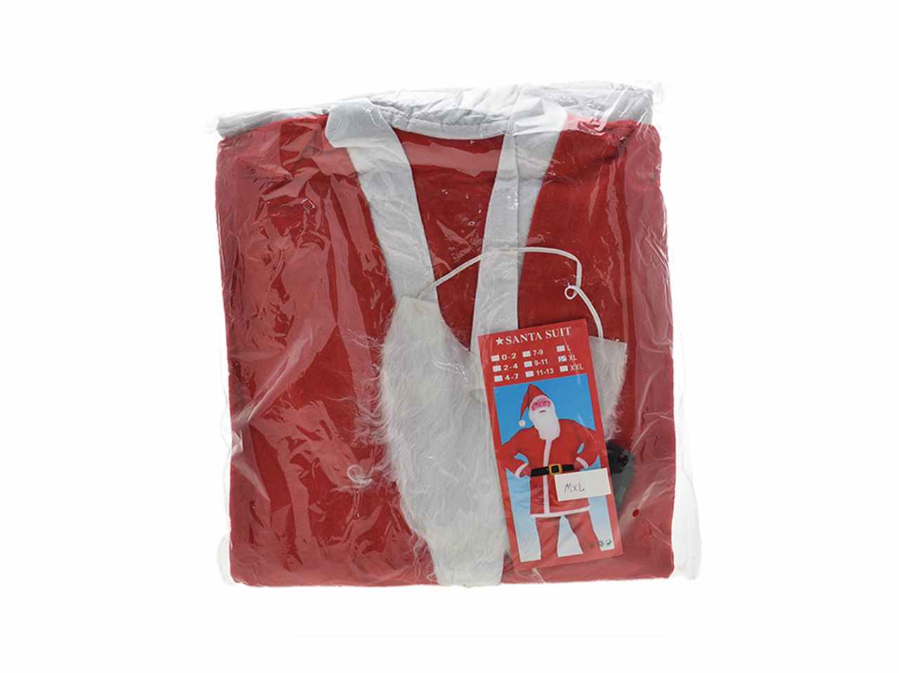 Costume da babbo natale per uomo misura xl