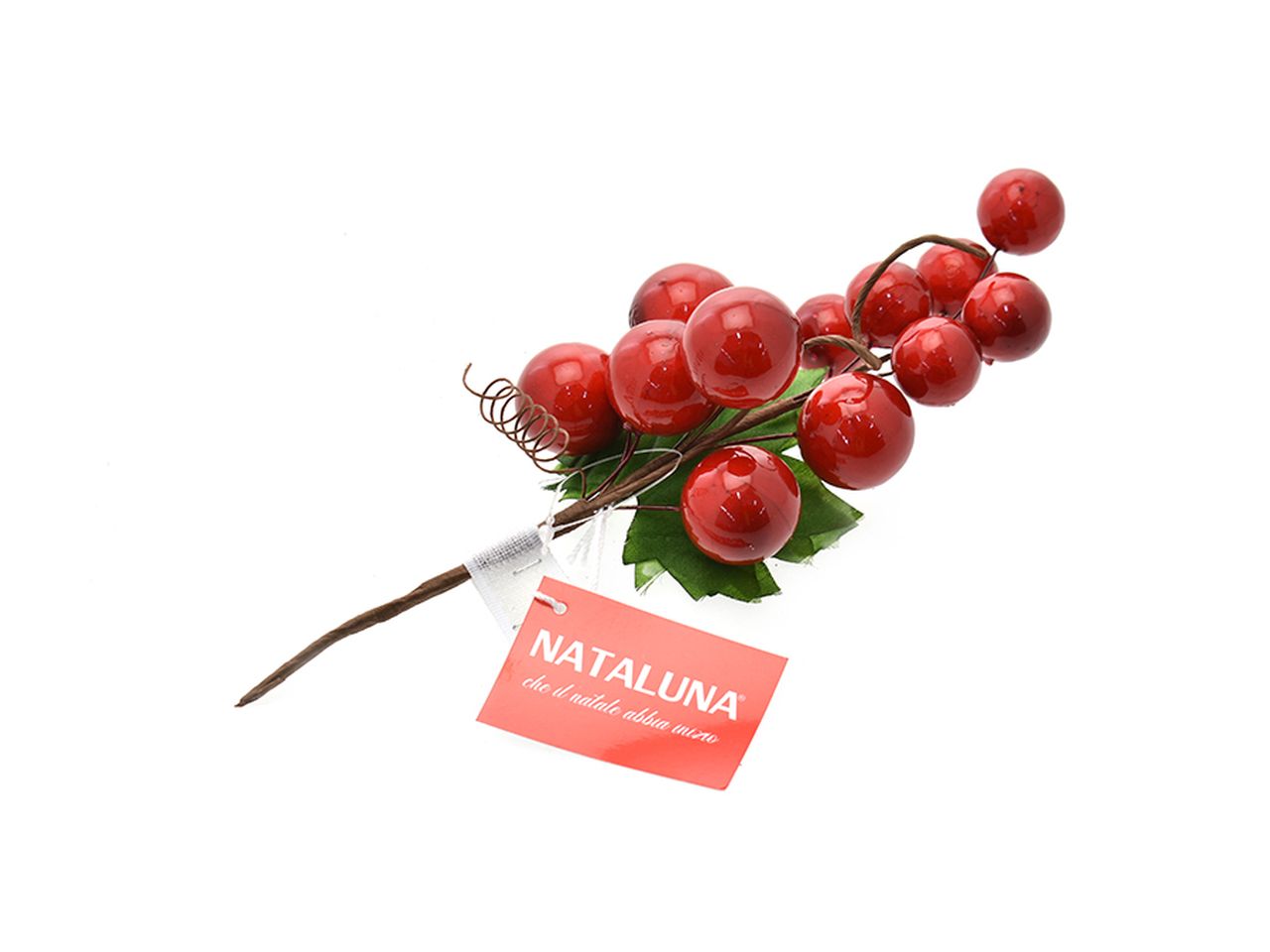 Pick natalizio con bacche misura 23cm