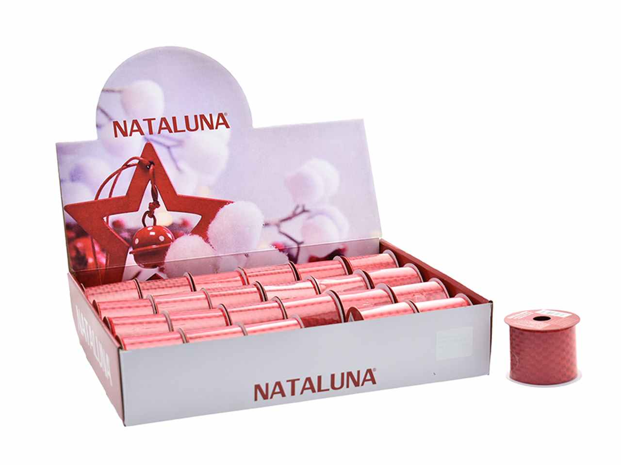 Nastro nat. 6,3cmx2,7m rosso 31061145