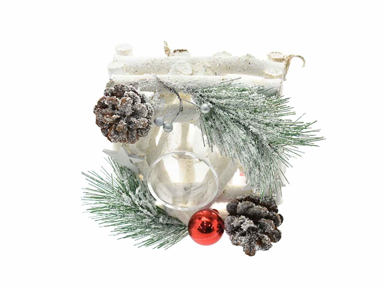 Porta tealight 1 fiamma 14x14cm