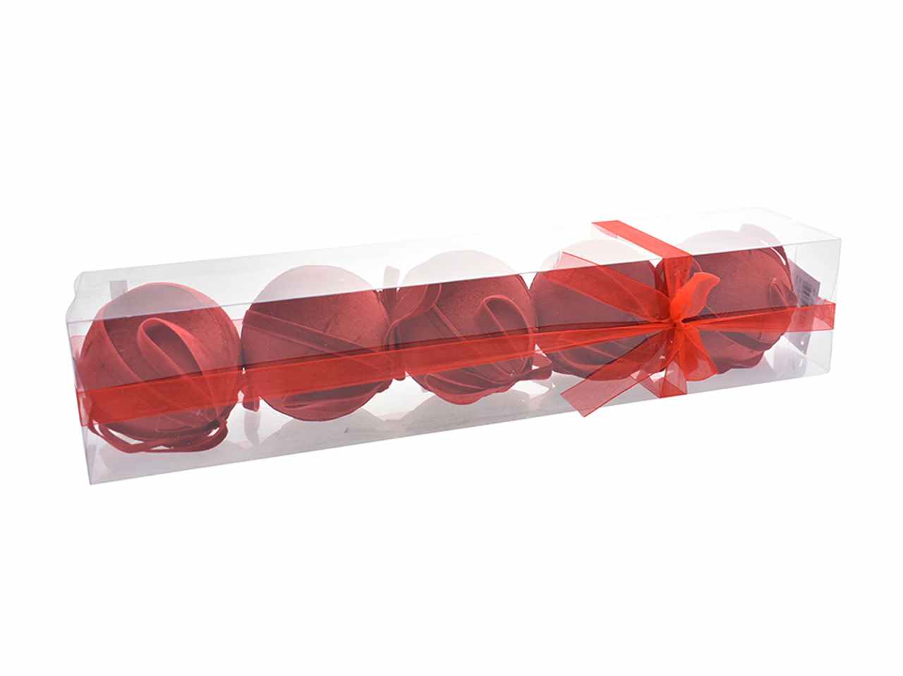 Palle 5 pezzi 10cm rosse