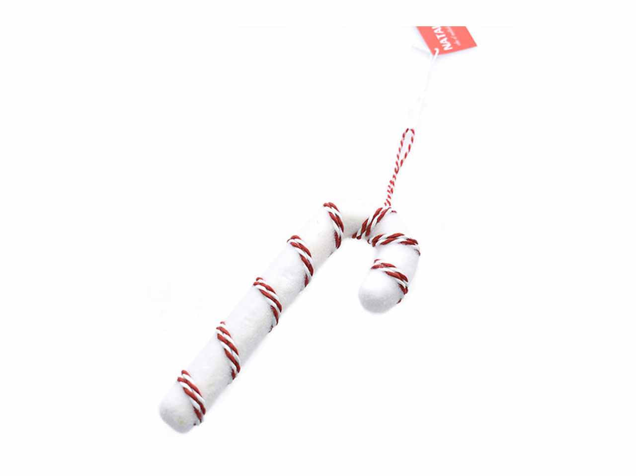 Bastoncini di zucchero 8x20,5cm bianco/rosso