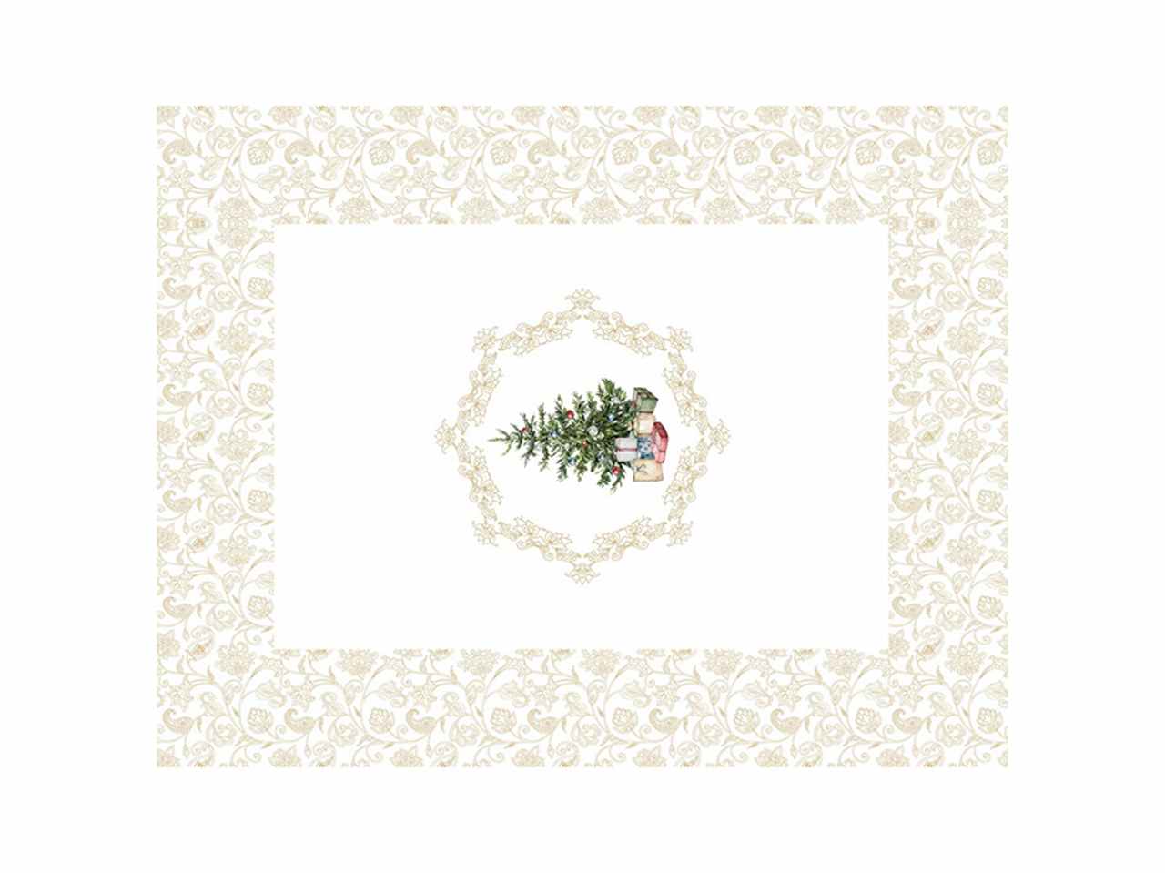 Tovaglia 140x240 18posti crema