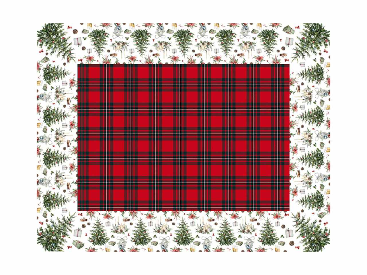 Tovaglia 140x240 18posti scozzese