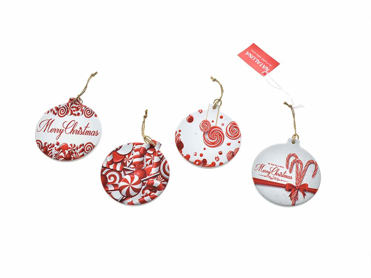 Sottocaffettiera palle di natale 11cm