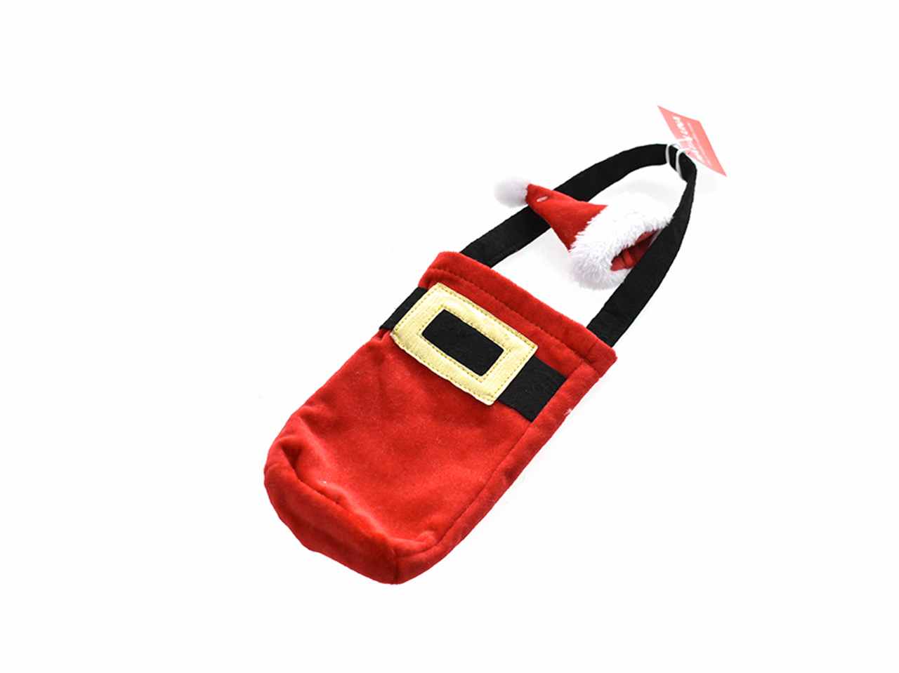 Porta bottiglia natalizio 20cm rosso
