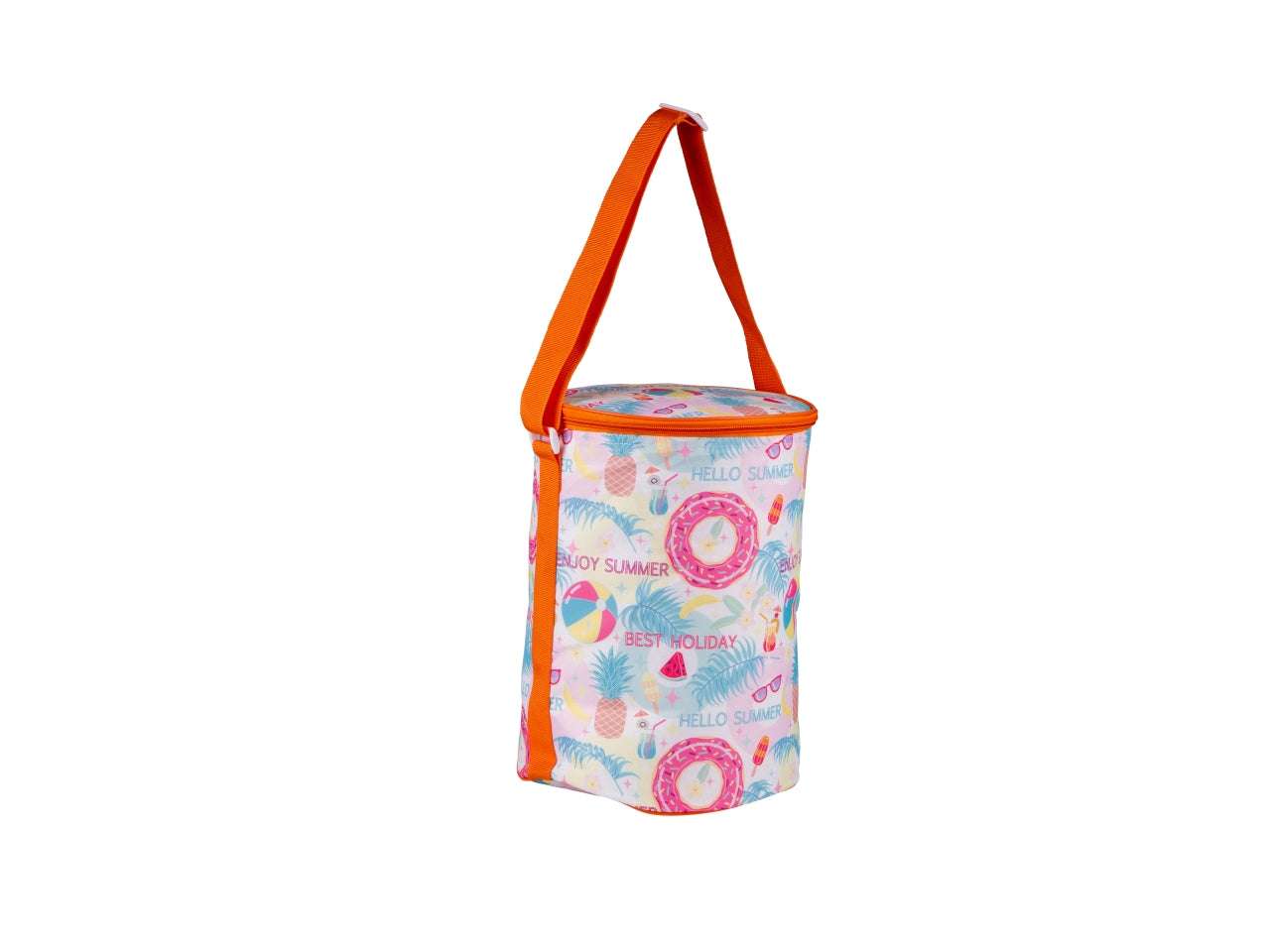 Borsa frigo cilindrica capacita' 26l 3mm linea summer in 4 assortimenti