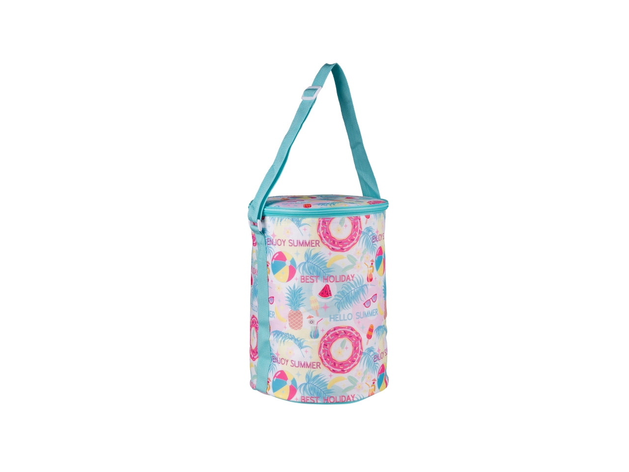 Borsa frigo cilindrica capacita' 26l 3mm linea summer in 4 assortimenti