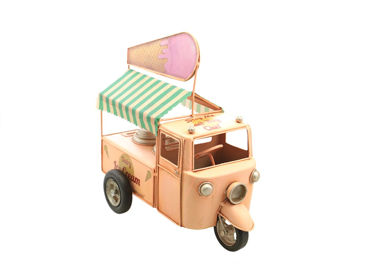 Camioncino dei gelati decorativo misura 27x25x15cm