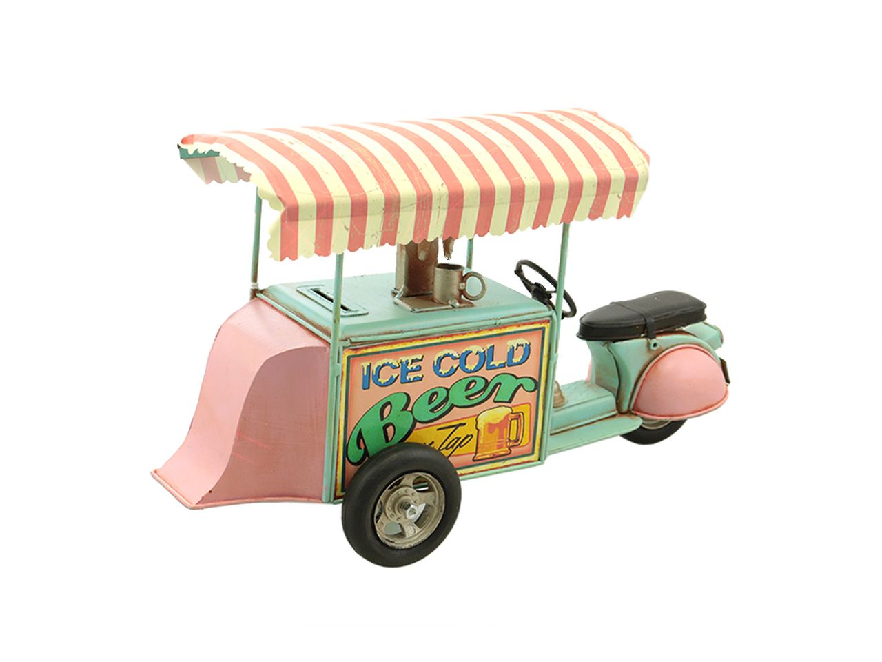 Camioncino delle bibite decorativo misura 34,5x13,5x21cm