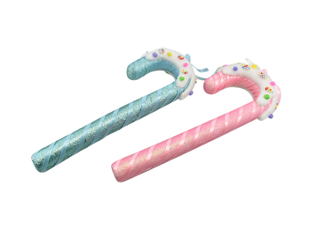 Pendente natalizio candycane in 2 assortimenti misura 19x5x52cm 60gr