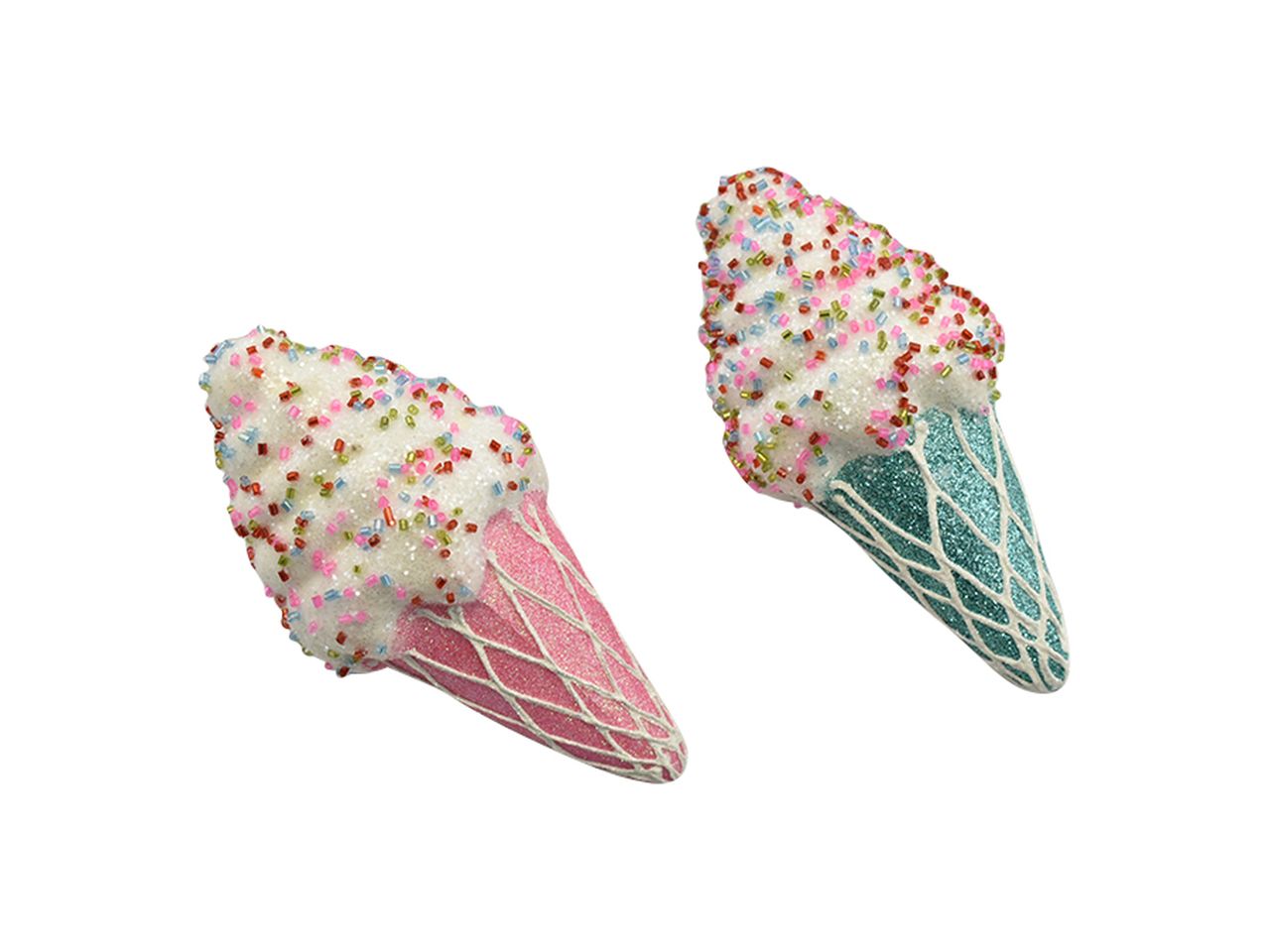 Pendente natalizio gelato in 2 assortimenti misura 7.5x7.5x14.5cm 16gr