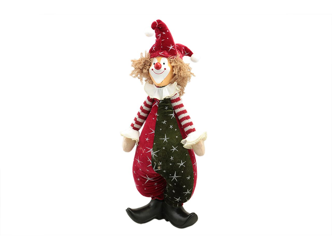 Clown misura 26x17x59cm colore rosso e verde