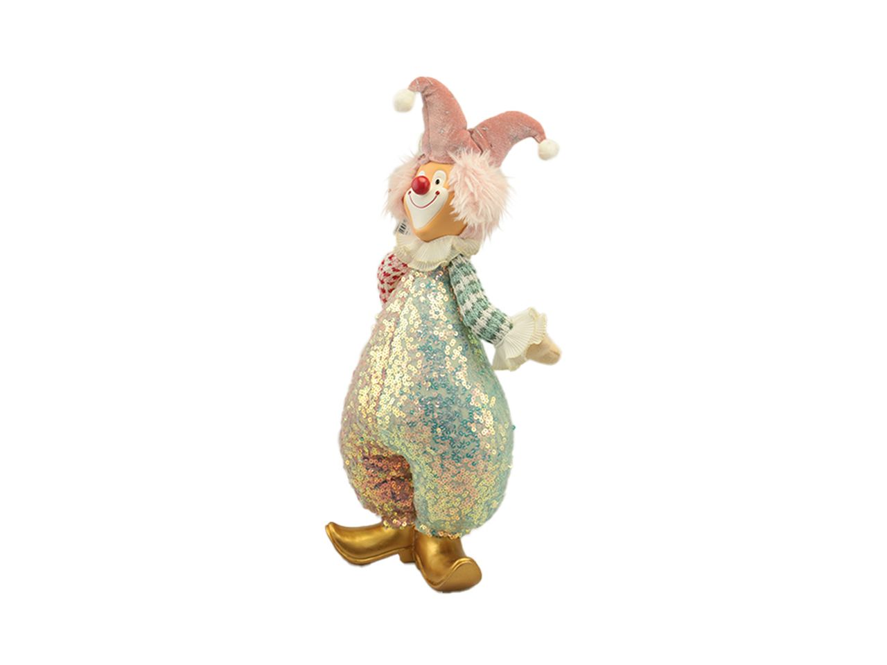 Clown misura 22x14x47cm colore rosa e tiffany