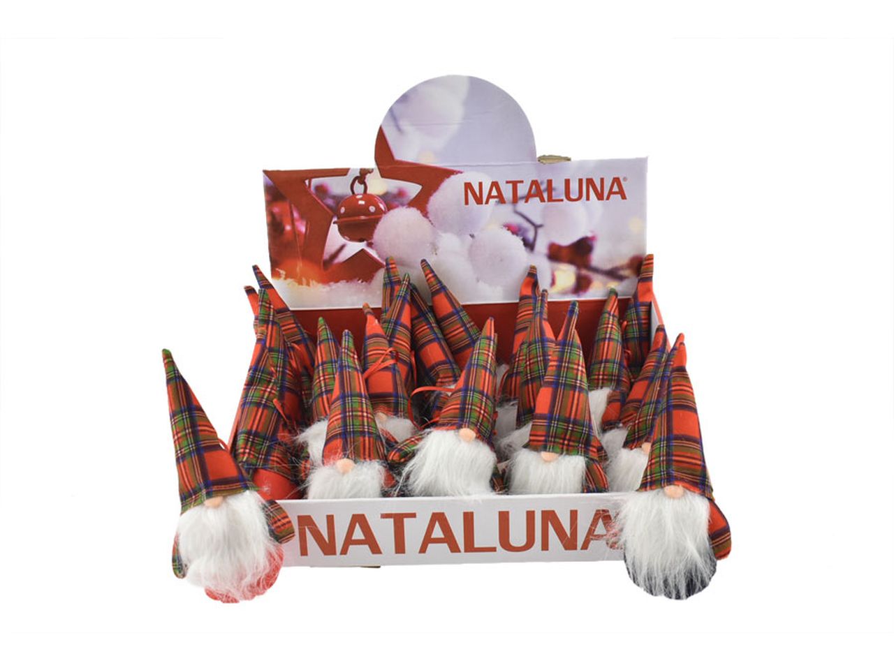 Appendino gnomo fantasia scozzese d.8 in 3 colori