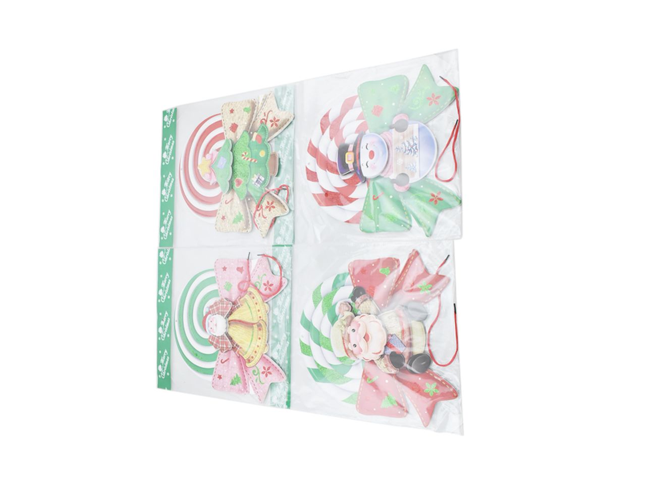Appendino natalizio decorativo in 4 assortimenti misura 32x33cm