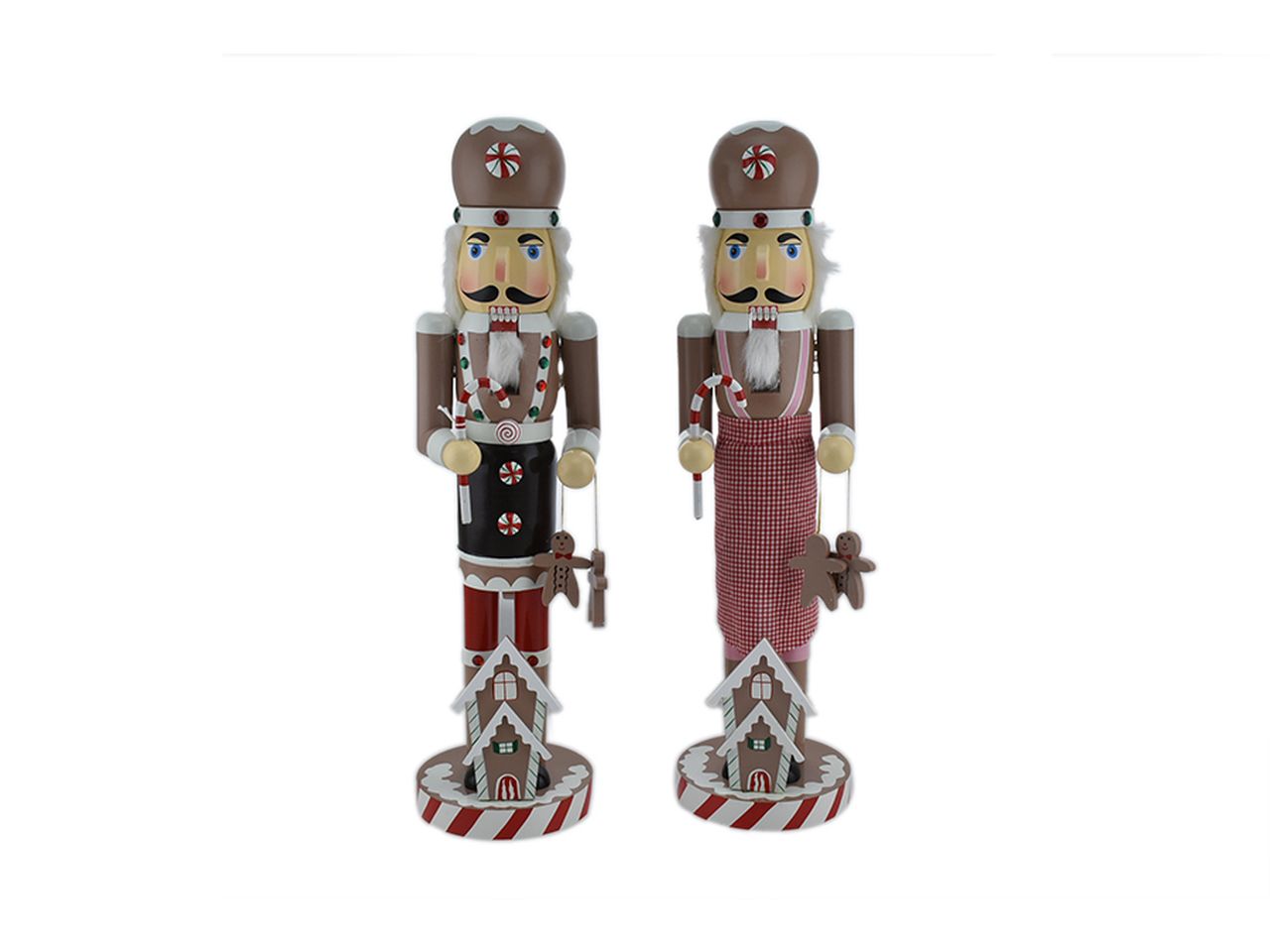 Schiaccianoci misura 36cm biscotto in 2 assortimenti