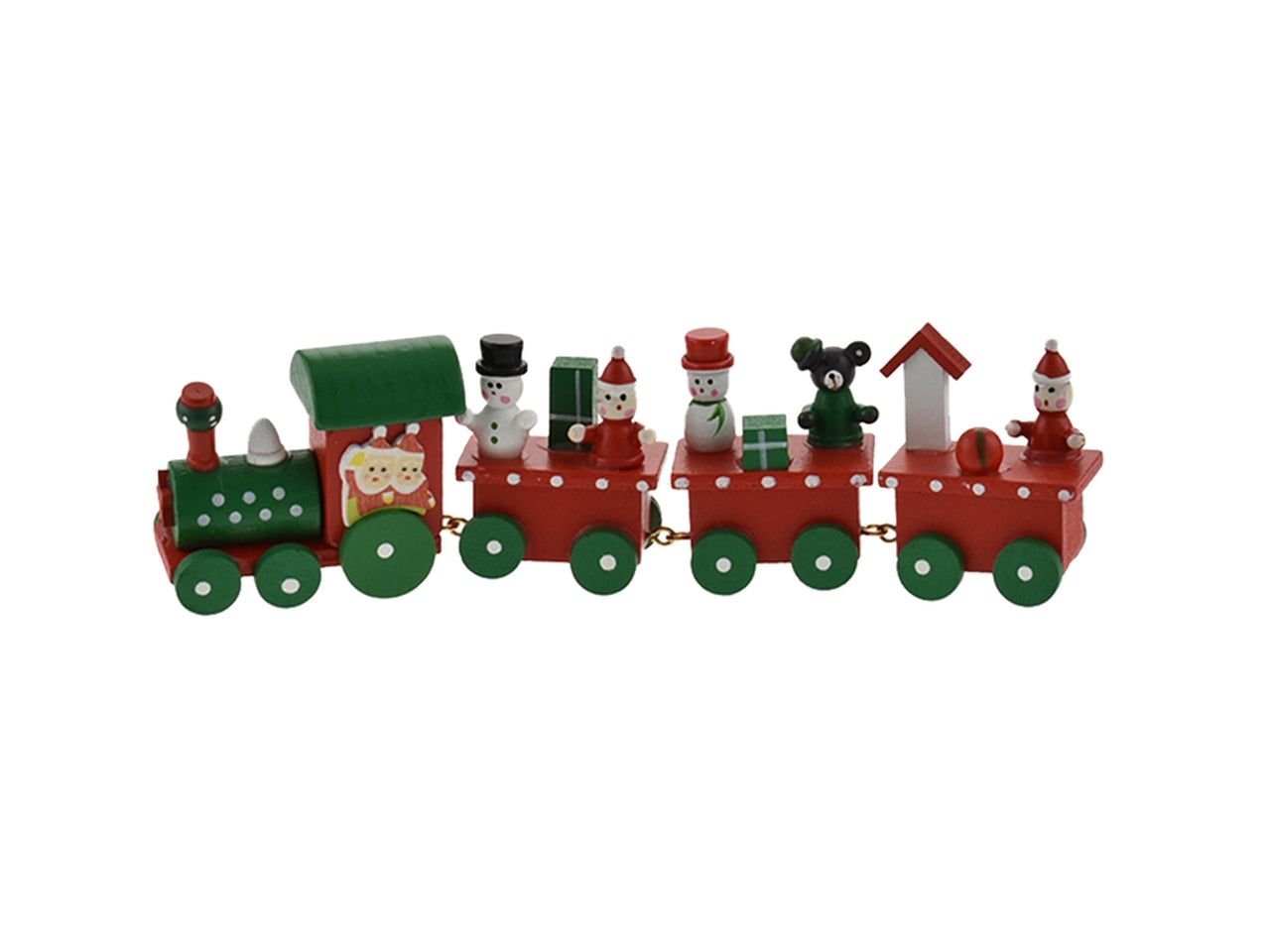 Trenino decorativo in legno 19,5x3x5,5cm