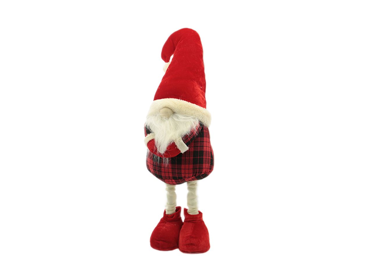 Gnomo misura 65cm colore scozzese rosso